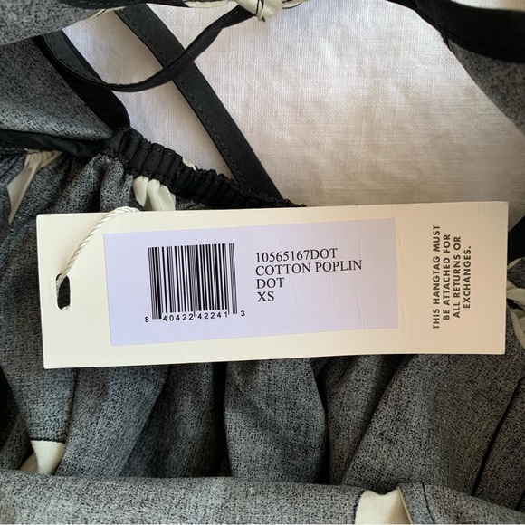 NWT Ciao Lucia Neroni Polka Dot Bow Ribbon Cotton Poplin Open Back Maxi Dress - Picture 11 of 16